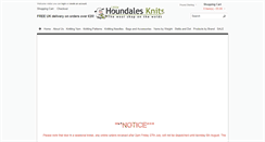 Desktop Screenshot of littlehoundalesknits.com